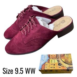 Bella Vita Baxter Suede Leather Mule Slip On Loafers Shoes - SIZE 9.5 WW - NIB